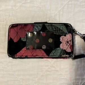 Vera Bradley Wristlet. Very gently used. Two pictures show very slight wear.